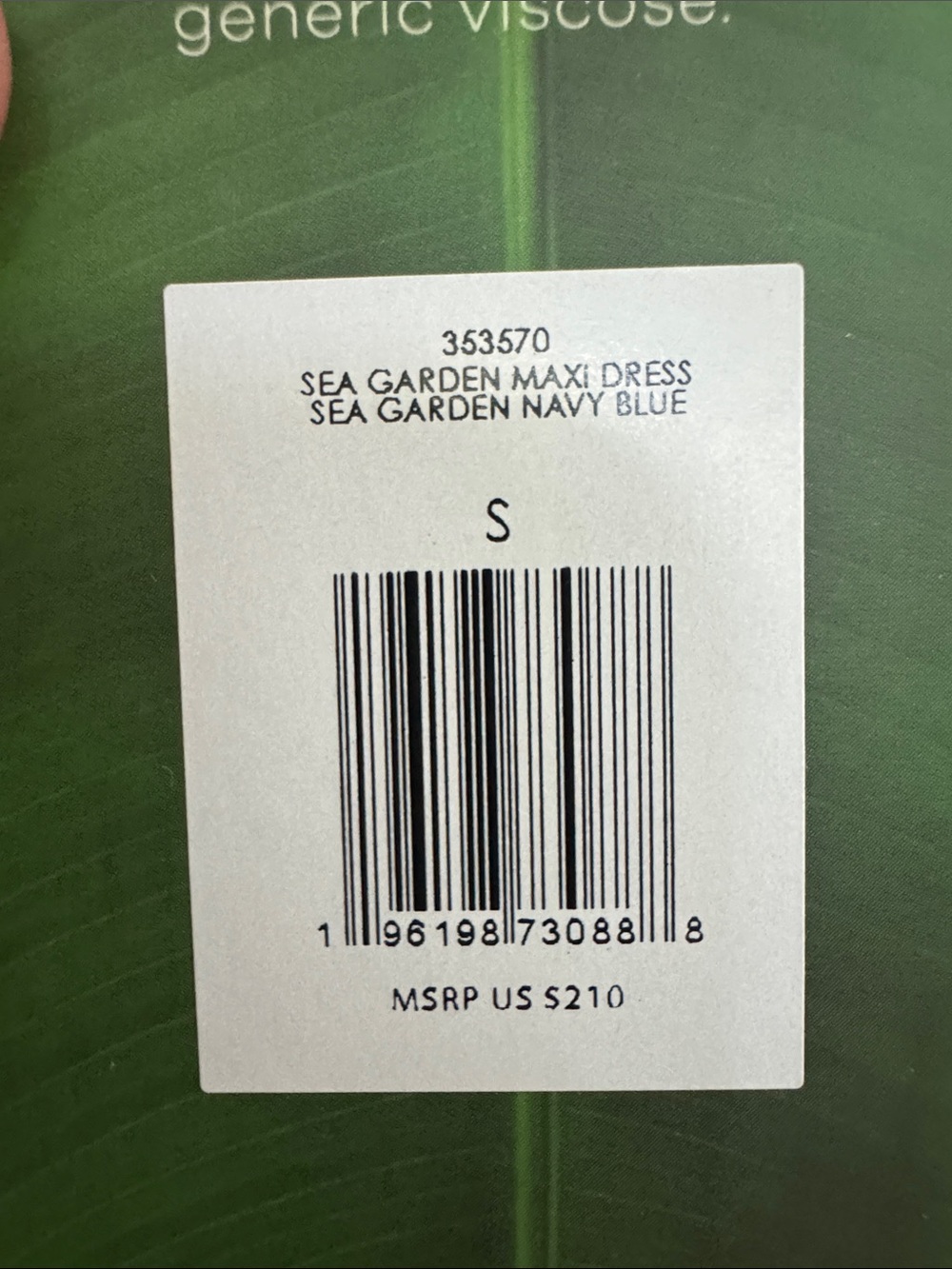NWT Farm Rio Sea Garden Maxi Dress - Picture 5 of 5